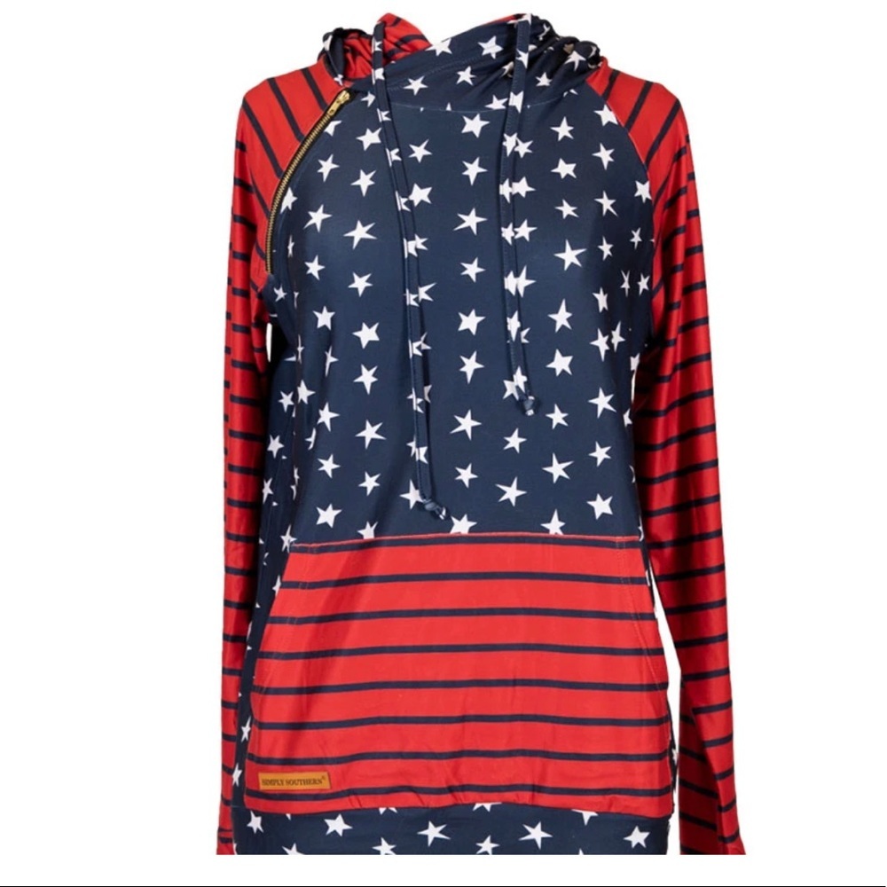 Leggings material light weight hoodie ❤️🤍💙 ⭐️LAST ONE⭐️